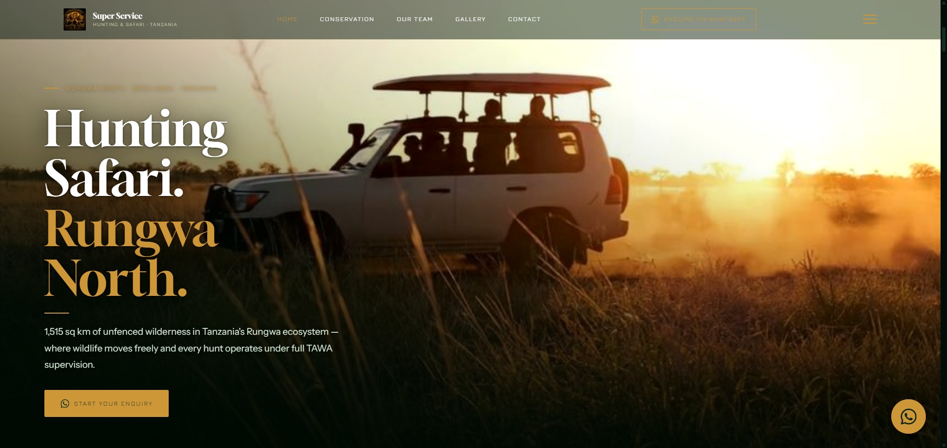 Super Service safari website